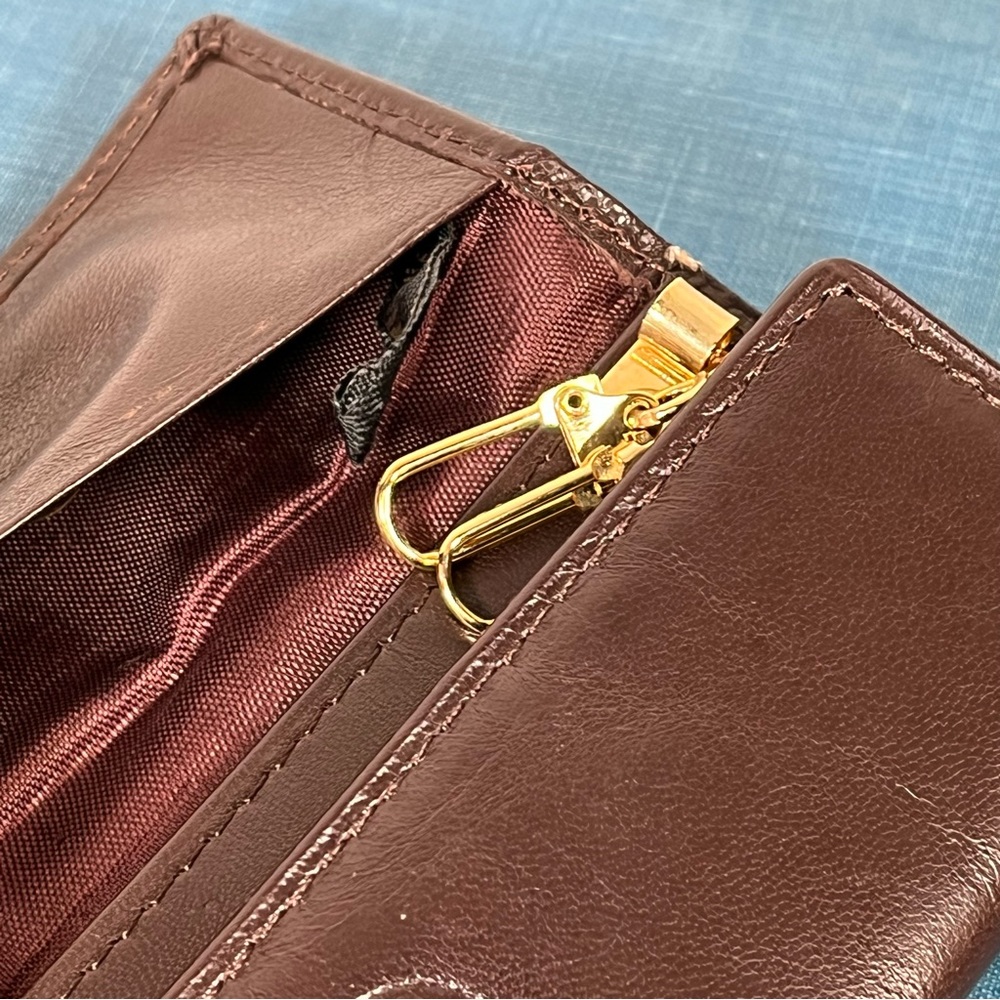 Vintage Boxed Pierre Cardin Brown Tri-Fold Leather Key Holder Case Keycase - Picture 11 of 15